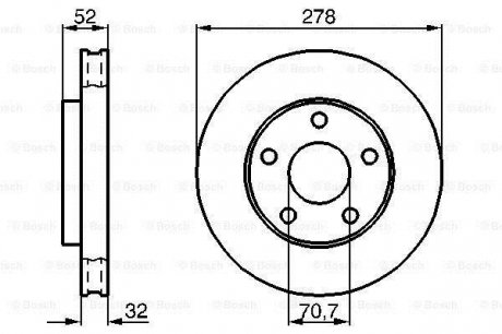 0986478486 BOSCH Тормозной диск