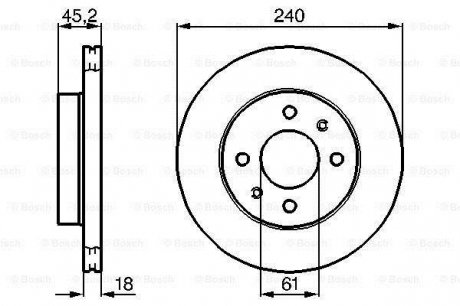 0986478533 BOSCH Тормозной диск