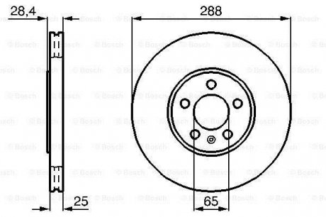 Тормозной диск BOSCH 0986478619