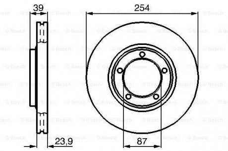 0986478714 BOSCH Тормозной диск