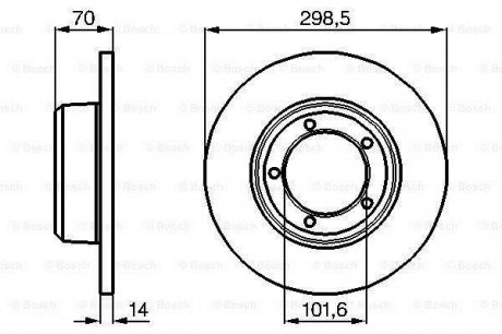 0 986 478 827 BOSCH Тормозной диск