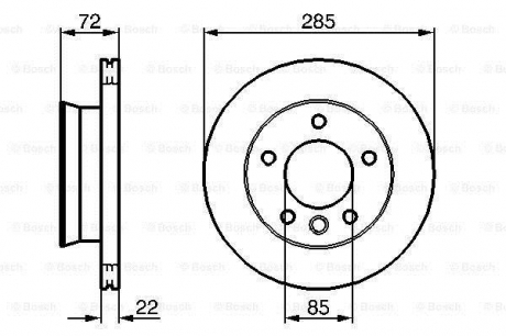 0986479212 BOSCH Диск тормозной