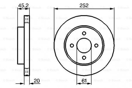 0 986 479 238 BOSCH Тормозной диск