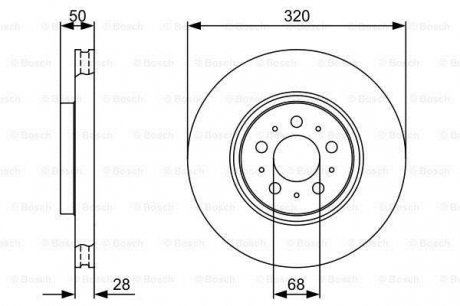 0986479321 BOSCH Тормозной диск