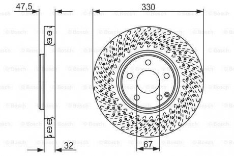 0 986 479 334 BOSCH Тормозной диск