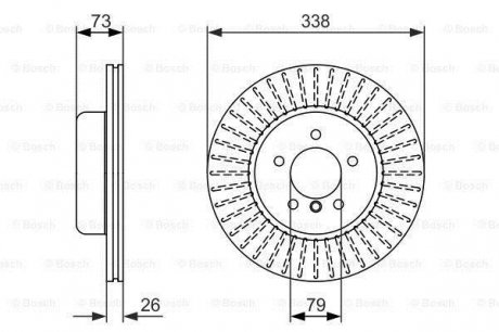 0986479773 BOSCH Диск тормозной