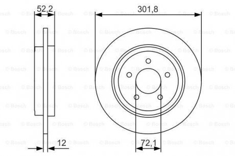 0 986 479 A53 BOSCH Диск тормозной