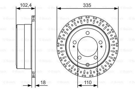 0986479A61 BOSCH Диск тормозной