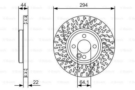 0 986 479 A69 BOSCH Тормозной диск