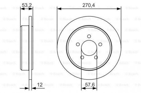 0 986 479 A80 BOSCH Тормозной диск