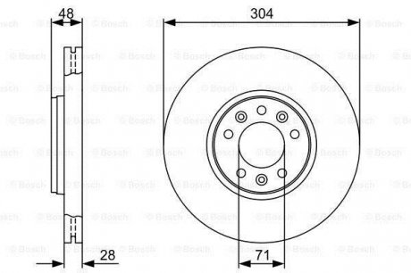 0 986 479 C53 BOSCH Тормозной диск