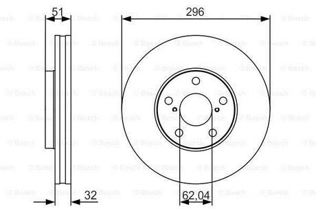 0 986 479 R20 BOSCH Тормозной диск