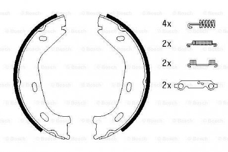 0 986 487 542 BOSCH Тормозные колодки, барабанные