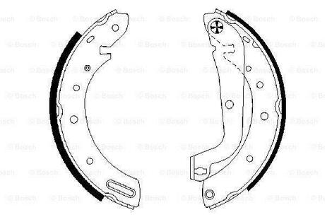 0986487583 BOSCH Тормозные колодки, к-кт.