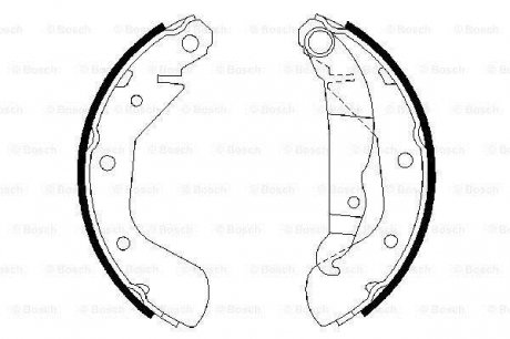 0 986 487 613 BOSCH Комплект тормозных колодок