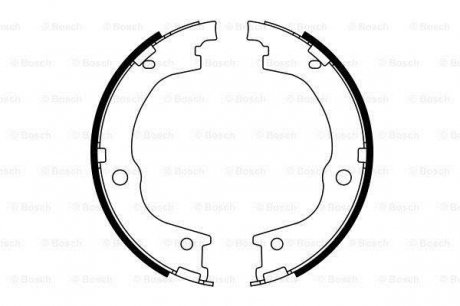 0986487780 BOSCH Тормозные колодки барабанные, к-кт.