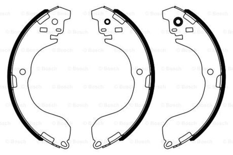 0986487962 BOSCH BOSCH JEEP тормозные колодки барабан.Avenger,Caliber,Compass,Patriot,Nissan Cube