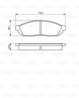 0986494208 BOSCH Тормозные колодки дисковые, к-кт.