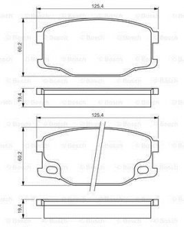 0986494442 BOSCH КОЛОДКИ Тормозные Mitsubishi Canter FE Front/Rear