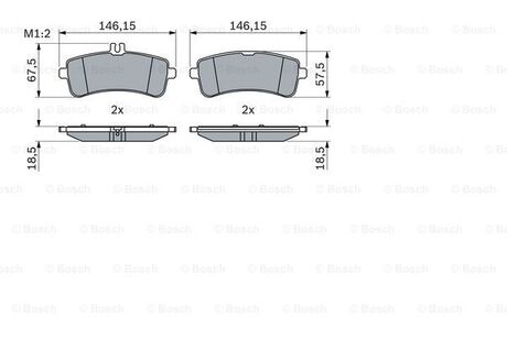 0986494764 BOSCH Тормозные колодки DB T. W213/W222/R231/X290 3,0-6,0 13-