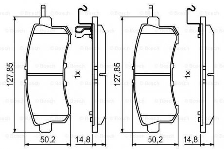 0986494778 BOSCH Колодки тормозные NISSAN T. PATROL 5,6 4X4 10-