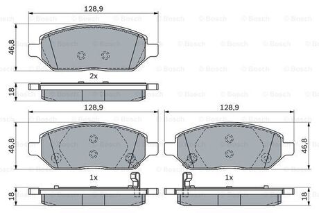 0986494906 BOSCH KLOCKI HAM. OPEL P. KARL 1,0 15-18