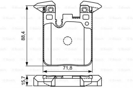 0986495335 BOSCH Тормозные колодки (набір)