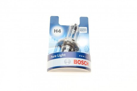 1 987 301 001 BOSCH Лампа накаливания h4 12v 60/55w p43t pure light (пр-во bosch)