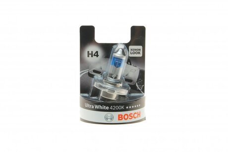 1987301089 BOSCH Лампочка 12V H4 60/55W P43T ULTRA WHITE /BLISTER/ BOSCH 1987301089