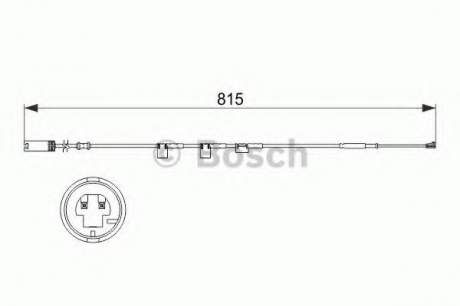 1 987 473 524 BOSCH Датчик гальмівних колодок MINI Cooper/Cooper D/Cooper S/Cooper SD/John Cooper Works/John Coope