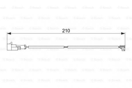 1987474520 BOSCH Сигнализатор, износ тормозных колодок