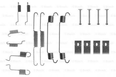 1987475123 BOSCH Монтажный комплект барабанных колодок