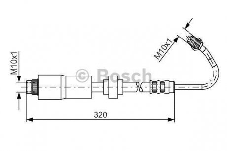 1 987 476 067 BOSCH Тормозной шланг