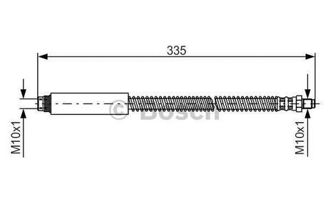 1987476078 BOSCH Шланг тормозной