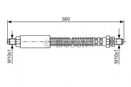 1987476094 BOSCH Шланг тормозной