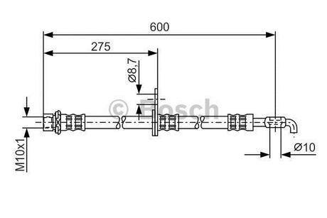 1 987 476 229 BOSCH Шланг тормозной