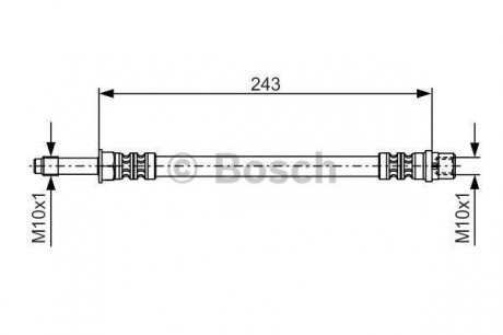 1987476313 BOSCH Тормозной шланг