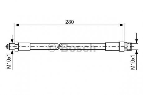 1987476424 BOSCH Шланг тормозной