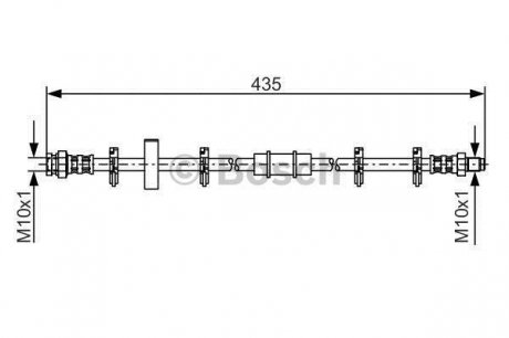 1987476442 BOSCH Шланг тормозной