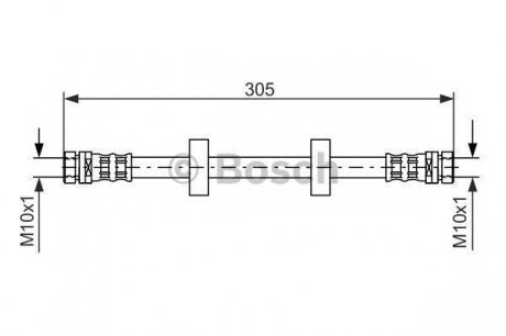 1987476562 BOSCH Шланг тормозной