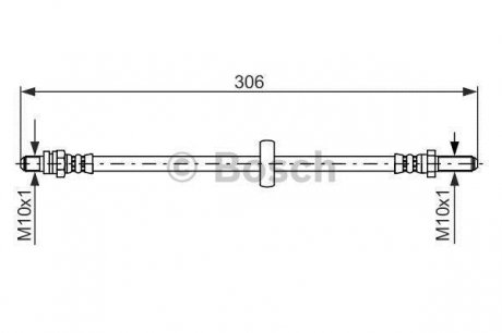 1987476606 BOSCH Тормозной шланг