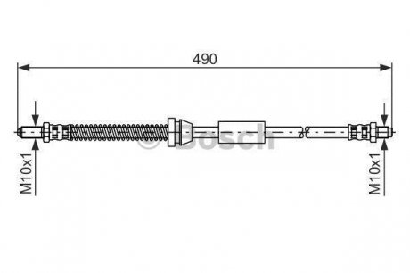 1987476607 BOSCH Шланг тормозной