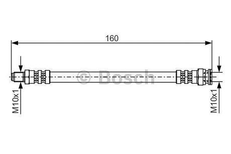 1987476629 BOSCH Тормозной шланг