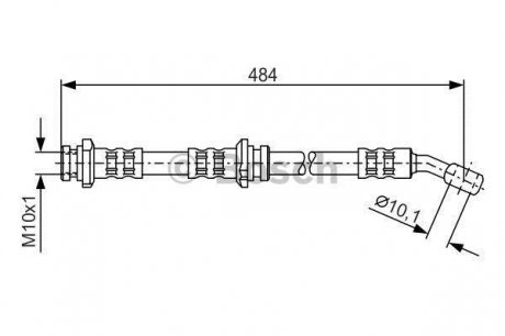 1 987 476 801 BOSCH Тормозной шланг