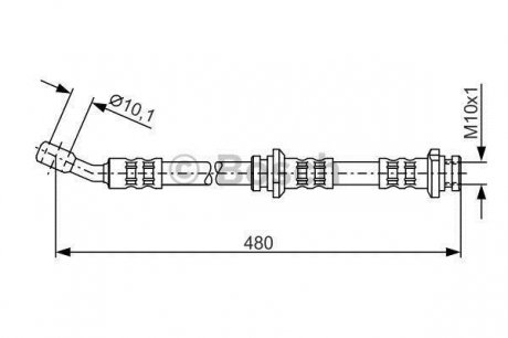 1 987 476 802 BOSCH Тормозной шланг