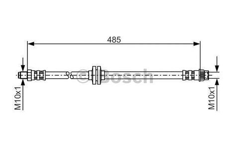 1987476827 BOSCH Тормозной шланг