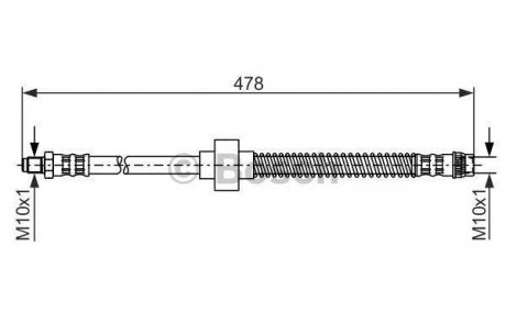 1 987 476 868 BOSCH Тормозной шланг