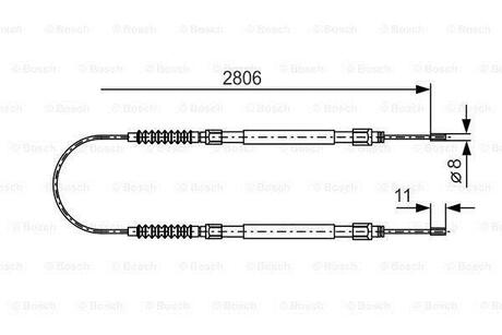 1987477262 BOSCH BOSCH FIAT Трос ручн.тормоза Ducato -01