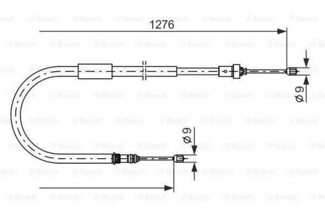 1 987 477 938 BOSCH Трос, стояночная тормозная система