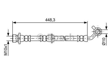 Шланг торм. зад. HONDA CR-V -07 BOSCH 1987481576